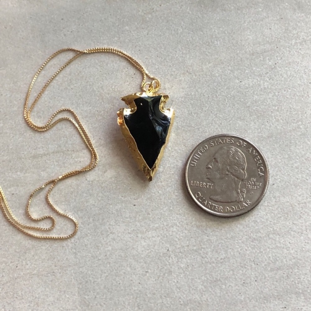 ❗️LAST❗️Black Obsidian Arrowhead Choker - Picture 3 of 5